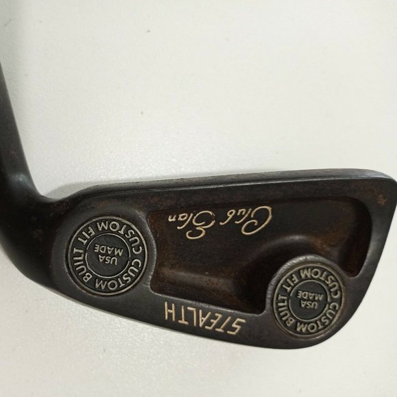 Stealth Custom Built Club Elan #6 Iron Black Head Stiff 300 Flex Graphite Shaft - Picture 5 of 11